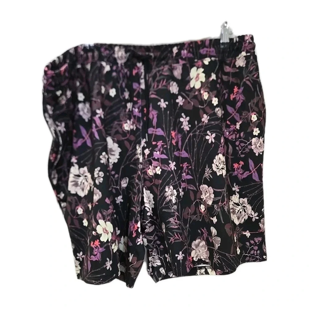 International Concepts‎ Purple Floral Jacket/ Shorts Set Mens 2XL